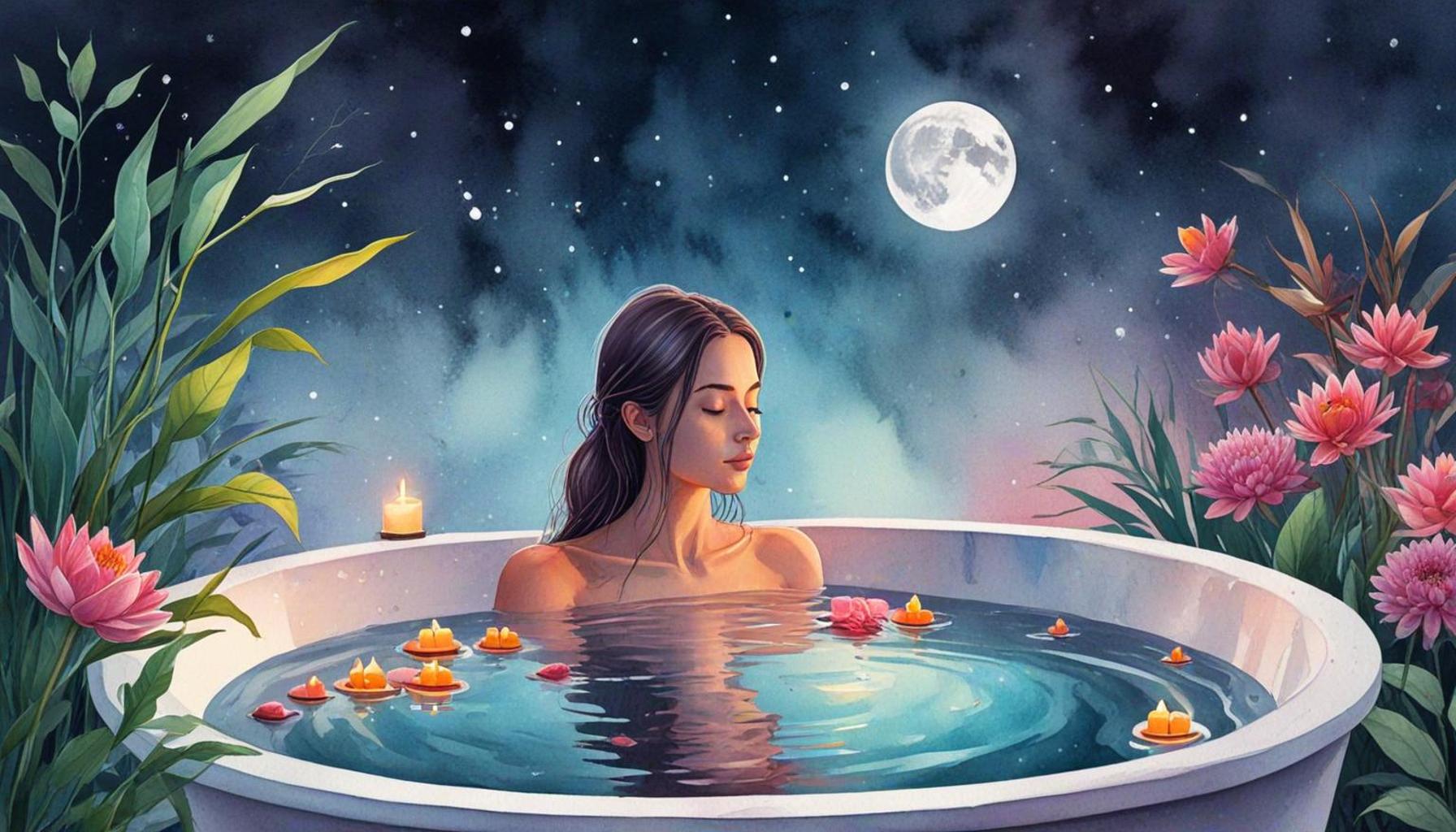 Meditation Bath Rituals for New or Full Moon Ceremonies